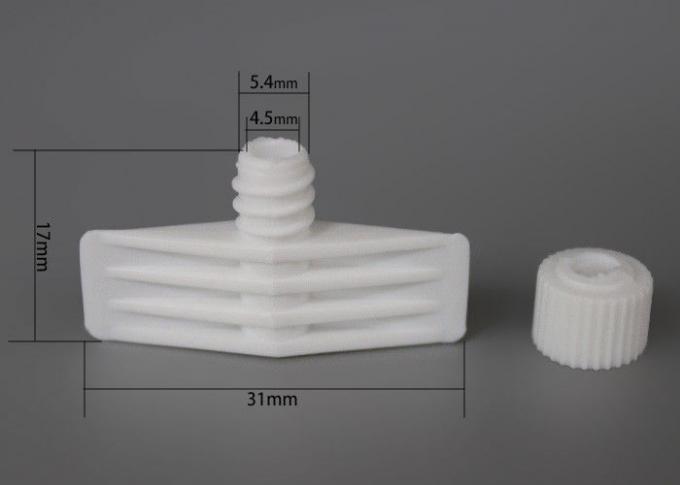 Chapeau en plastique intérieur de bec de torsion du diamètre 4.5mm pour les sacs portatifs cosmétiques