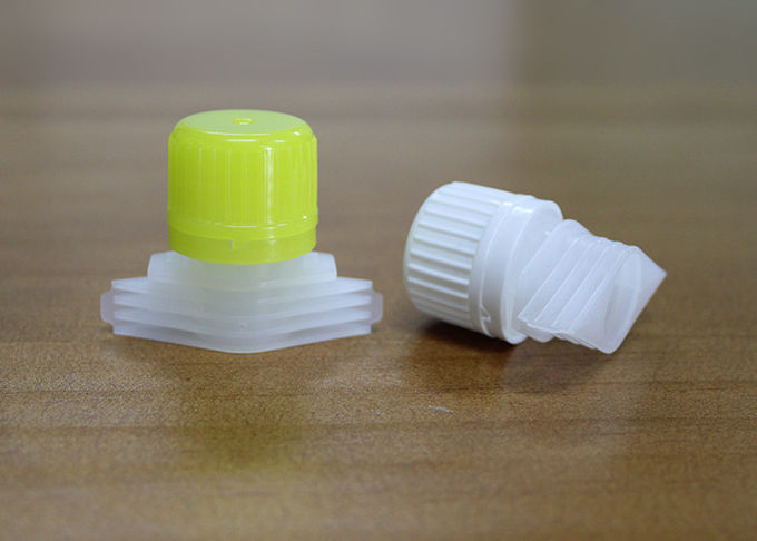 Chapeaux en plastique colorés de bec avec le bec pour le sac de gousset de côté d'aliment pour bébé/couverture de bec