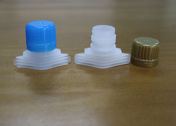 Chapeaux en plastique colorés de bec avec le bec pour le sac de gousset de côté d'aliment pour bébé/couverture de bec