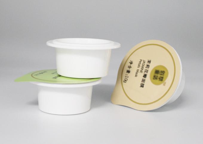 Petits conteneurs de conditionnement en plastique de GV pour le masque d'argile de bulle avec l'enduit de scellement imprimé