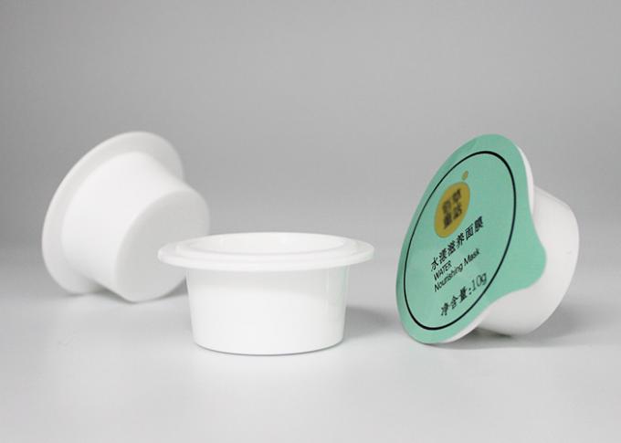 Petits conteneurs de conditionnement en plastique de GV pour le masque d'argile de bulle avec l'enduit de scellement imprimé