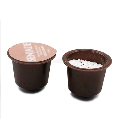 capsules en plastique de cosse de café soluble de rôti de style du bidon 7g en emballage fait sur commande de couleur