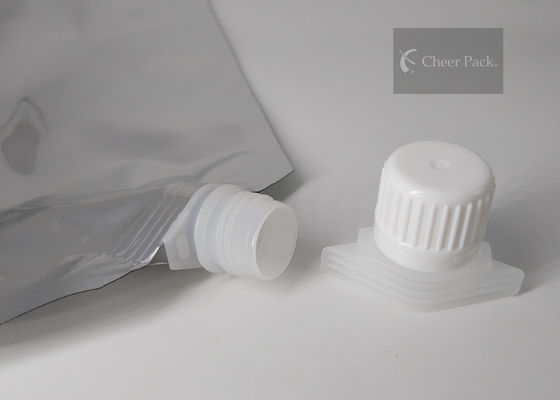 Encouragez le paquet 16 millimètres de couleur blanche de bec de chapeau de matériel en plastique de catégorie comestible