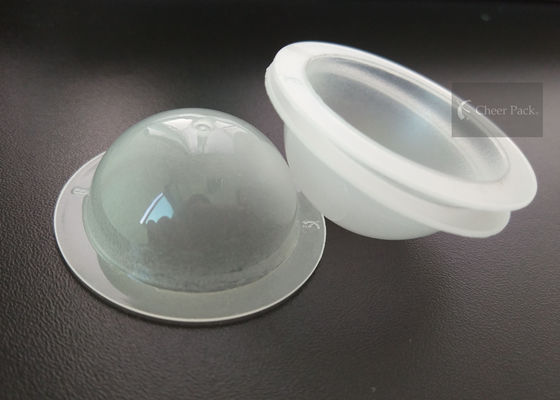 La couleur transparente frottent le mini fond rond matériel du paquet pp de capsule