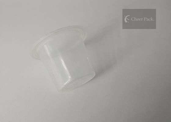 Petite couleur transparente matérielle claire ronde claire de catégorie comestible de récipients en plastique