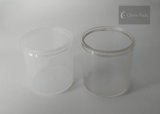 Petite couleur transparente matérielle claire ronde claire de catégorie comestible de récipients en plastique