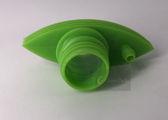 Torsion en plastique de deux becs outre de chapeau pour l'emballage en plastique de sac de l'oxygène, couleur verte