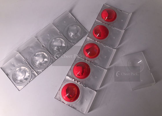 Petits récipients en plastique blancs de pp pour l'emballage coloré de vernis à ongles, diamètre 45*30