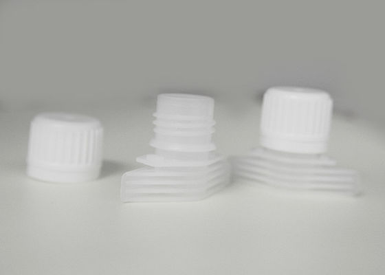 La catégorie comestible de PE versent les chapeaux en plastique de bec pour le diamètre 16mm de sac d'emballage de sucre