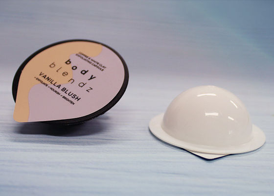 Petites cosses en plastique de conteneur pour le fluide de nettoyage de massage facial dans la forme inférieure ronde