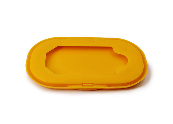 Emballage humide jaune 109mm Flip Top Cap de plastique de chiffons