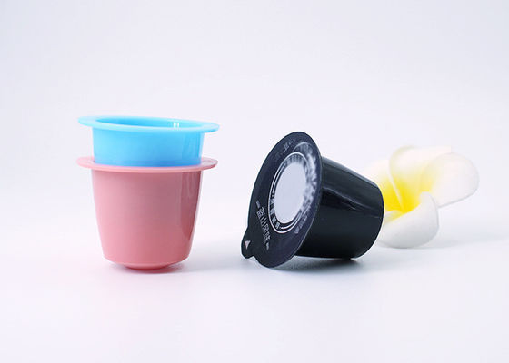 Cosse réutilisable en plastique vide colorée de capsules du café 7ml