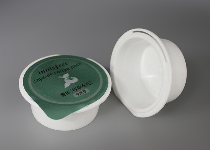 Tasse de paquet de recette de capsule de catégorie comestible de pp pour l'émulsion d'essence de masque/mini paquet de capsule