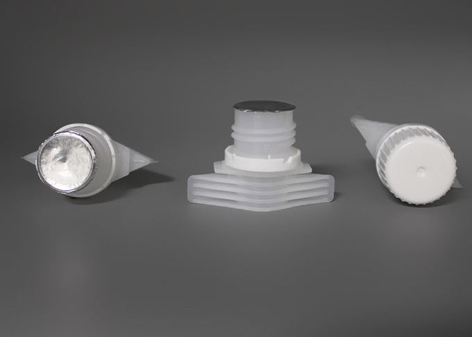 Le HDPE se renversent des chapeaux de bec avec la couverture de poche de garniture/aliment pour bébé de cachetage de papier d'aluminium