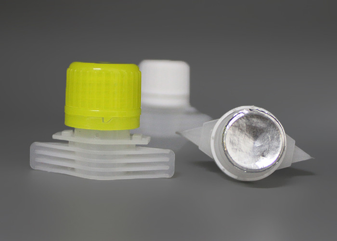 Le HDPE se renversent des chapeaux de bec avec la couverture de poche de garniture/aliment pour bébé de cachetage de papier d'aluminium