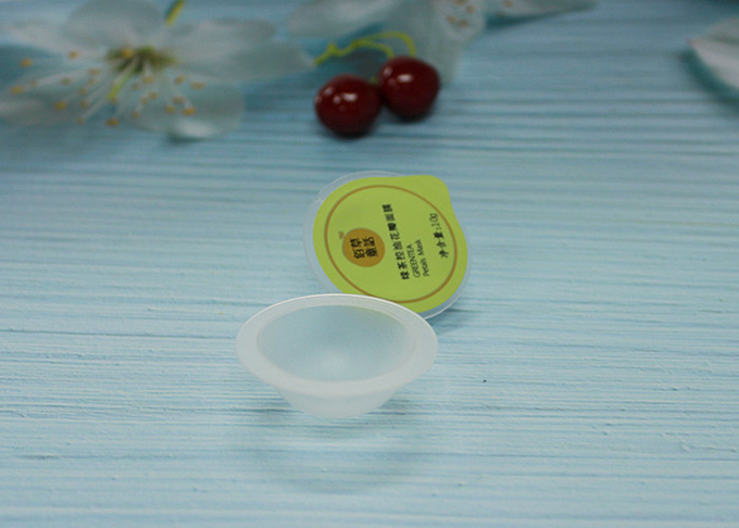 Petits récipients en plastique clairs ronds pour le massage emballant la taille de 20mm
