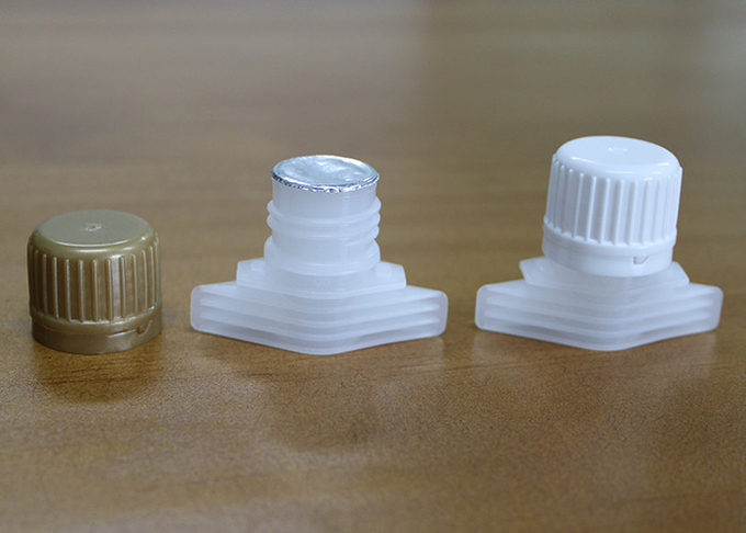Scellage serré vers le haut des chapeaux en plastique de bec avec la taille de coutume de revêtements et de joints d'aluminium