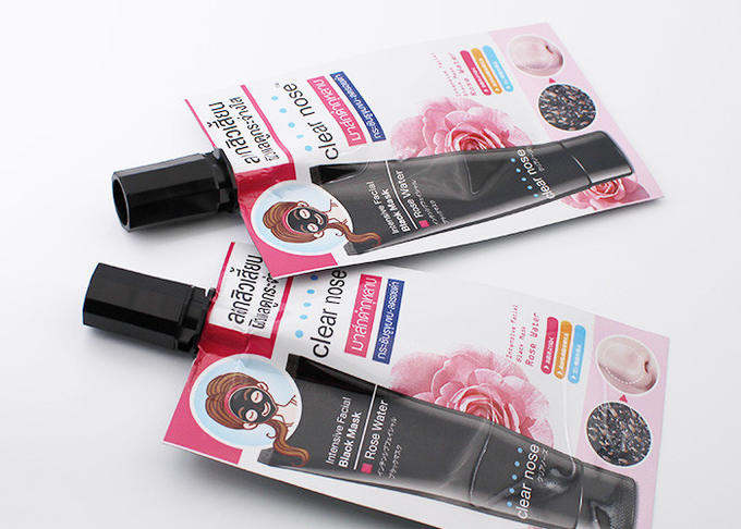 Petits sacs liquides de bec de pâte cosmétique avec l'impression de gravure de brosse de bigoudi de mèche