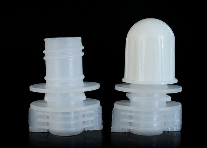 Le type particulier bec en plastique ovale couvre 12mm pour la poche de pâte de beauté de cheveux