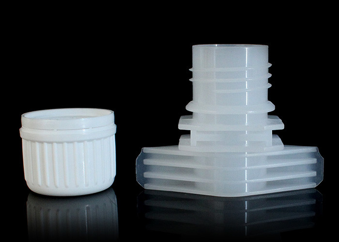Le couvercle à visser en plastique de couverture de bec de doubles lacunes colorées pour la poche rechargeable d'huile avec portent la poignée