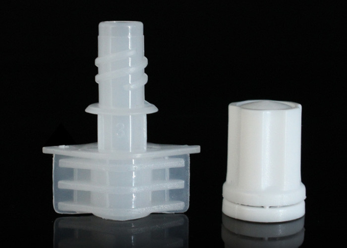 les chapeaux en plastique de bec de couleur bleue de calibre de 5mm pour les soins de la peau Doypack/poche d'aliment pour bébé complète