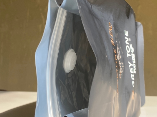 qualité  Customized Printed Zipper Stand Up Pouch 250g 500g Coffee Bag With Valve Plastic Packaging Aluminum Foil Bag Usine