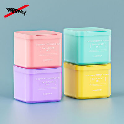 qualité  100 Sheet Skincare Cotton Pad Box 2.0 Bulk Order Plastic Jars with Removable PP Liner Food Grade for Cosmetic Brands/OEM Usine