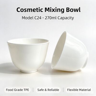 Qualité  C24 Food‑Grade TPE Cosmetic Mixing Bowl 270ml For Salon & DIY Skincare | Safe for mixing mask powder & beauty paste. Reusable non‑stick beauty container for professional salon and home DIY facial care Usine