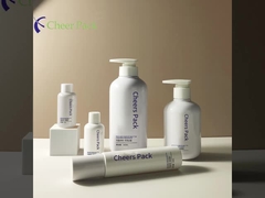 Emballage pour soins de la peau en PET bleu personnalisé Set de bouteille de pompe à pression Bouteille de crème Bouteilles de plastique Bouteille cosmétique S