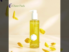 Emballage d' huile essentielle pour le corps Bouteille 150 ml 210 ml Shampooing en plastique clair sur mesure Lotion pompe à huile capillaire Bo