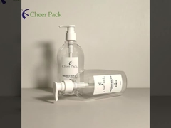 Bouteilles de pompe en plastique PET de luxe 300 ml Blanc Transparent Noir pour le shampooing Conditioner Lotion pour le visage