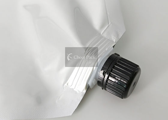 Chapeau noir/blanc de dessus de torsion pour le sac liquide de blanchisserie en plastique, taille adaptée aux besoins du client
