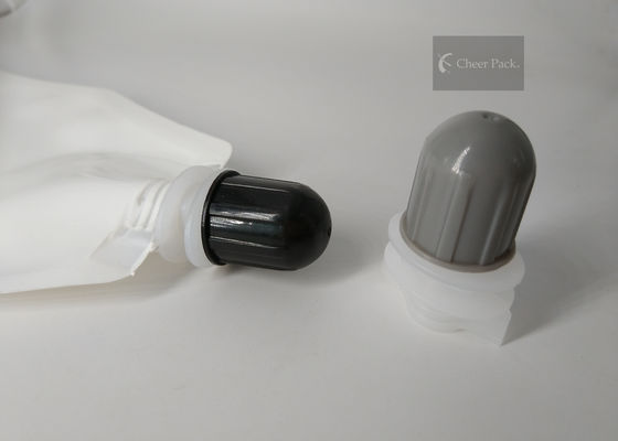 Les produits de soins capillaires versent des chapeaux de bec avec le matériel noir de PE, service d'ODM d'OEM