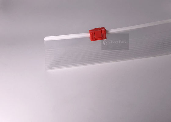 Glisseur zip-lock rouge de tirette d'OEM pp de couleur pour l'emballage de sac de joint de côté droit
