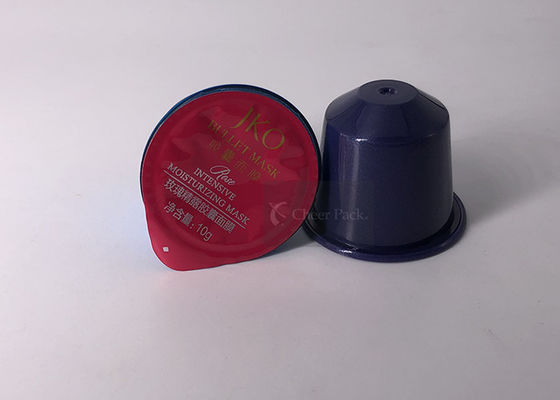 Plastique de catégorie comestible capsules de café soluble de 8 grammes pour le thé chinois, couleur bleue