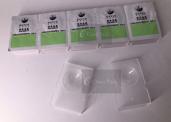 Petits récipients en plastique blancs de pp pour l'emballage coloré de vernis à ongles, diamètre 45*30