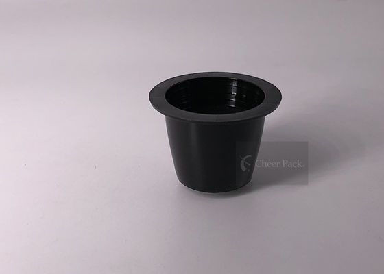 La cosse noire de café de catégorie comestible capsule des matériaux de pp avec 8g la capacité, service d'ODM d'OEM