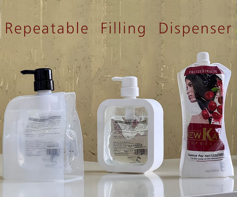 Dispenser de désinfectant pour les mains liquide récurrent Dispenser de savon transparent Dispenser de lave-vaisselle Shampooing bouteille de lotion Bouteille vide
