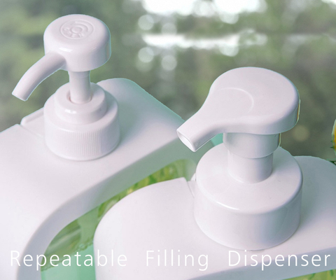 Dispenser de désinfectant pour les mains liquide récurrent Dispenser de savon transparent Dispenser de lave-vaisselle Shampooing bouteille de lotion Bouteille vide
