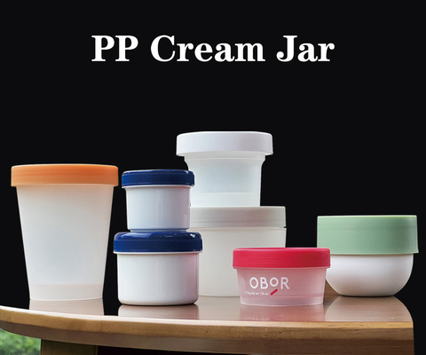 Matériau PP PCR 50ml 100ml 200ml Larges bouteilles pour les cosmétiques Crème glacée, Mousse Cake et glace