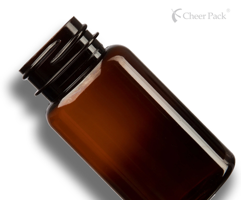 6.75 oz 200 ml Ambre Vert foncé Polyester Produit de santé Emballage en plastique Bouteille Cap 38mm 38-400