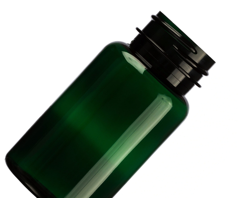 6.75 oz 200 ml Ambre Vert foncé Polyester Produit de santé Emballage en plastique Bouteille Cap 38mm 38-400