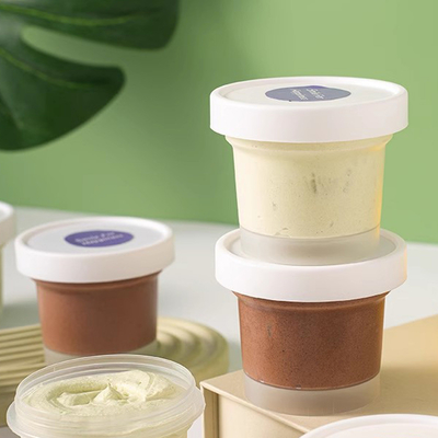 100 ml de 200 ml de thé vert Avocat Crème glacée Mousse tasse Crème glacée Neige Herbe boue film boîtes