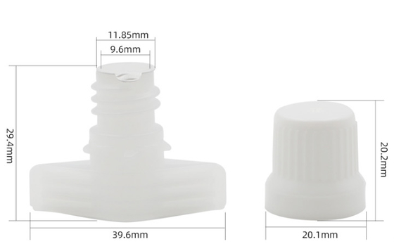 9.6mm bouchon de sortie en plastique avec détergent de linge en feuille d'aluminium