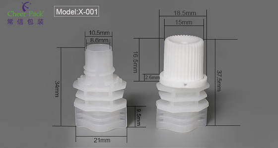 8.6mm Caps en plastique utilisés sur les sacs de lait de soja