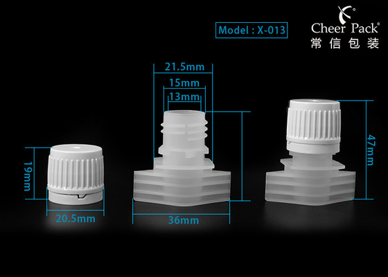 Capuchons en plastique de 13 mm utilisés sur les emballages de sacs de détergent