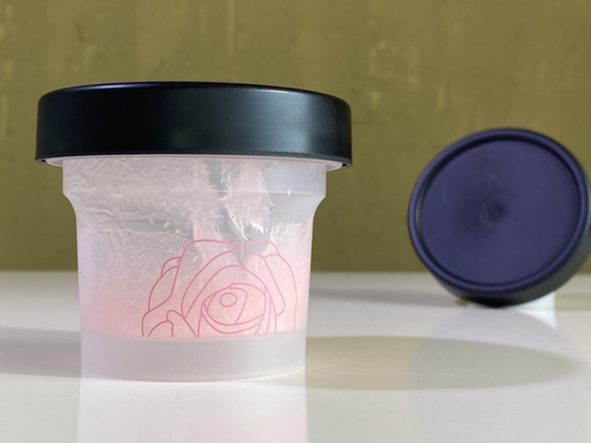 100 ml de crème en pot emballage cosmétique hauteur totale 60 mm
