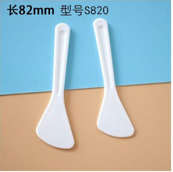 Spatule en PP de 82 mm blanche ou personnalisée pour la crème cosmétique