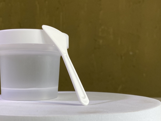 Spatule en PP de 82 mm blanche ou personnalisée pour la crème cosmétique