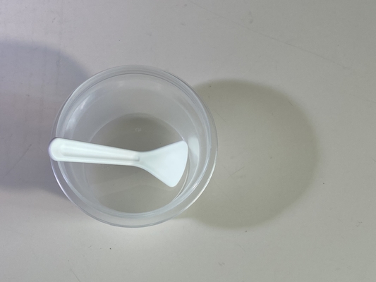 Spatule en PP de 82 mm blanche ou personnalisée pour la crème cosmétique